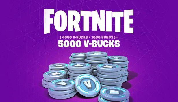 Fortnite 5000 V-Bucks - Epic Games Key - FRANCE