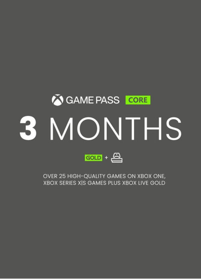 Xbox Game Pass Core 3 month Key - GLOBAL