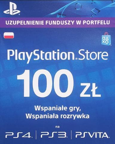 Playstation Network Card (PSN) 100 PLN (Poland)