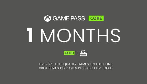 Xbox Game Pass Core 1 month Key - GLOBAL