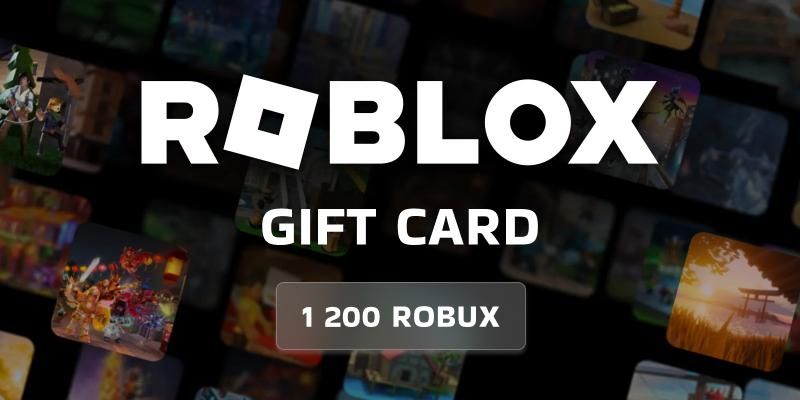 Roblox 1200 Robux (Gift Card)