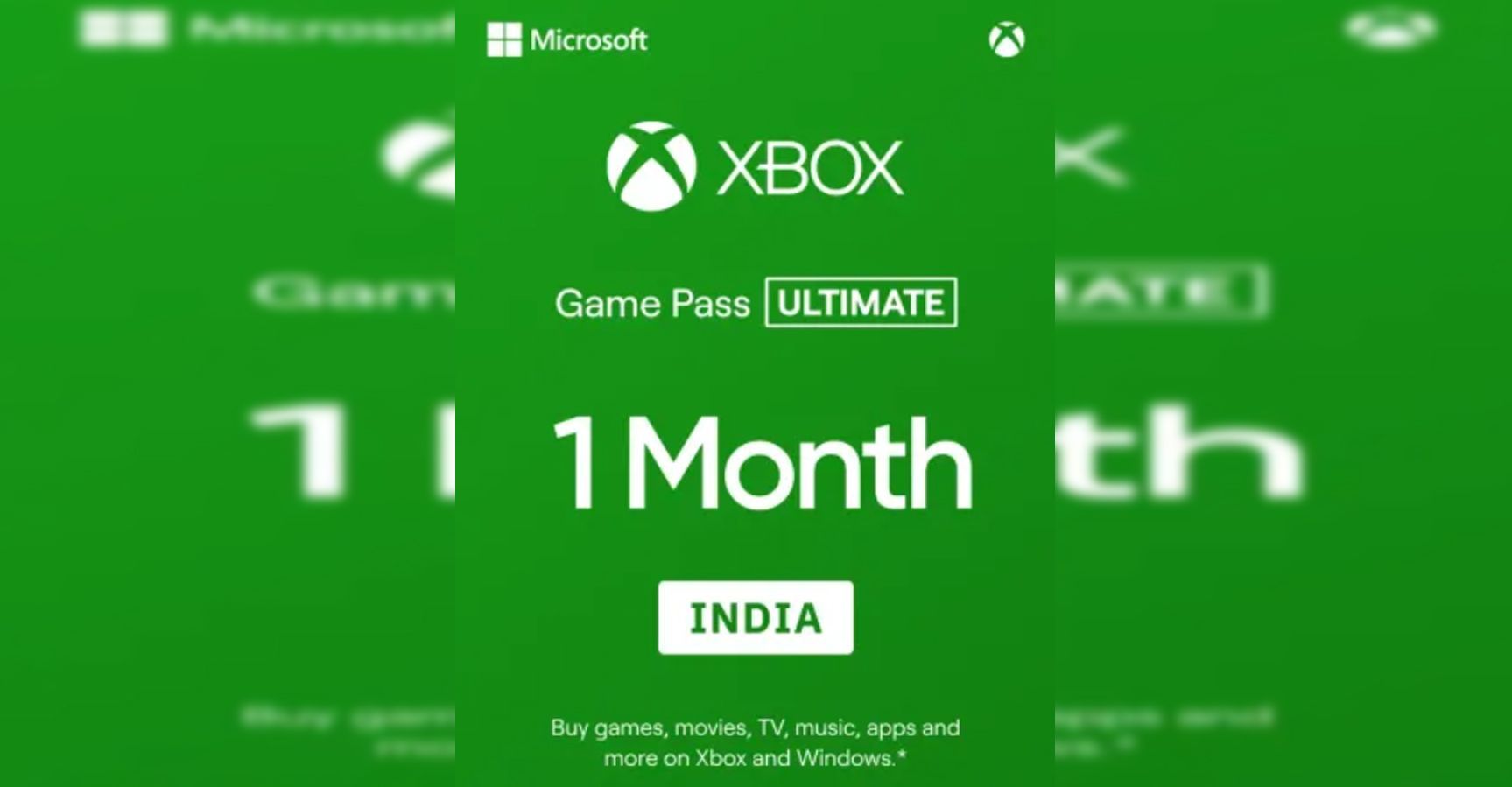 Xbox Game Pass Ultimate 1 Month - India
