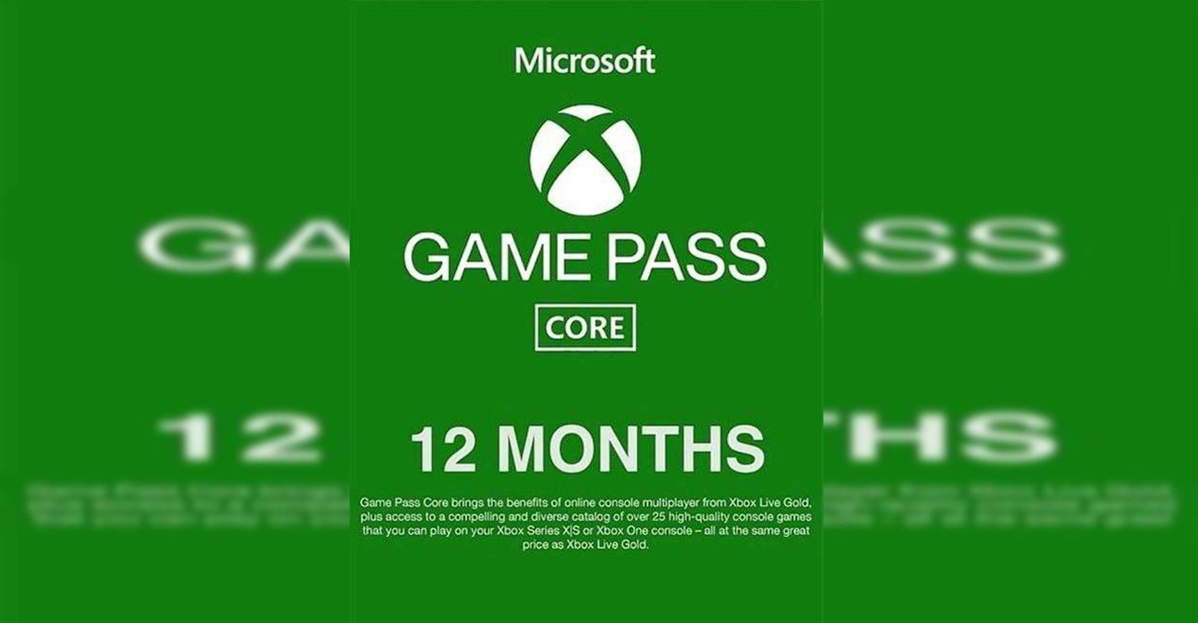 Xbox Game Pass Core 12 Months - India