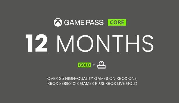 Xbox Game Pass Core 12 Months - Xbox Live Key - GLOBAL